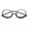 Makeup Magnifying Glass Presbyopic Glasses Flip Swivel Reading Glasses, Degree: +100(Transparent Gray)