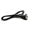 0.5m BNC Male Right Angle to Male Coaxial Cable - A/V Lead