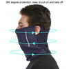 Summer Motorcycle Riding Mask Windproof Hanging Ears Silk Sunscreen Face Towel Sports UV Scarf, Size: Average(Navy)