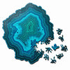 Allotype Agate Puzzle Difficult Wooden Jigsaw Puzzle Toy(Green)