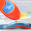 Sports Shock-absorbing Insoles Soft Bottom Sweat-absorbing Flat Arch Full Pad Heel Insoles, Size: 41-42(Sky Blue)
