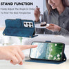 For Samsung Galaxy S21 Ultra 5G Tulips Embossed Leather Phone Case with Lanyard(Blue)