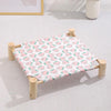 Washable Elevated Pet Bed, Small Peach, 47x52cm - Cats & Small Dogs