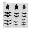 Halloween Decoration Stickers Pumpkin Lamp Spider Ghost Electrostatic Stickers,Style: BQ049 + 050 + 052
