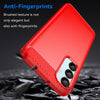 For Samsung Galaxy A56 5G Carbon Fiber Brushed Texture TPU Phone Case(Red)