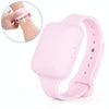 TA-4 10ml Portable Outdoor Silicone Alcohol Liquid Soap Handwashing Fluid Sunscreen Cream Split Bracelet Watch Wristband Sub-packing Box(Pink)