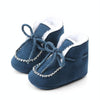 D2245 Winter Warm Baby Cotton Boots Plus Velvet Thickened Baby Walking Shoes, Size: 13cm(Navy Blue)