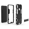 Shockproof PC + TPU Case for Huawei Y7(2019), with Holder(Black)