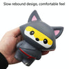 2 PCS TTPU1054 Cute Cartoon Animal Slow Rebound Decompression Toy(Fox Gray)