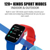 P43 1.8 inch TFT Screen Bluetooth Smart Watch, Support Heart Rate Monitoring & 100+ Sports Modes(Red Blue)