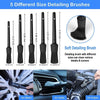23pcs/set WRS-CS29 Car Wash Cleaning Brush Set Car Interior Crevice Cleaning Electric Drill Brush