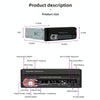 9601C HD 7 inch Manually Retractable Screen Car MP5 Player GPS Navigation Bluetooth Radio, Support Mirror Link & FM & TF Card & USB