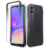 For Samsung Galaxy A05 Shockproof Clear Gradient PC + TPU Phone Case(Black)