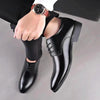 Suit Groomsmen Men Shoes Business Formal Casual Leather Dhoes, Size: 44(Black)