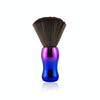 Electroplating Broken Hair Brush Haircut Neck Cleaning Brush( Round Handle Gradient Yellow Purple)