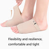 Elastic Bandage Bow Socks Flat Foot Sports Non-Slip SEBS Arch Orthotic Pad Breathable Hole Foot Heart Pad, Size: Free Size(Breathable Khaki)