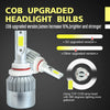 2pcs 9005 18W 1800LM 6000K Waterproof IP68 Car Auto LED Headlight with 2 COB LED Lamps, DC 9-36V(White Light)