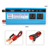 Carmaer 12V to 220V 1600W Three Socket Car Double Digital Display Inverter Household Power Converter