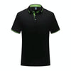 Thin Lapel Short-Sleeved POLO Shirts Group Workwear Advertising Shirts, Size: XXXXL(Black)