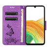 For Samsung Galaxy A36 / A56 5G Butterfly Embossed Flip Leather Phone Case(Purple)