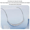 S925 Sterling Silver Crescent Moon Necklace for Women(BSN374)