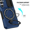For Samsung Galaxy S25+ 5G Sliding Camshield MagSafe Holder TPU Hybrid PC Phone Case(Royal Blue)
