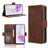 For Samsung Galaxy A56 5G Skin Feel Calf Texture Card Slots Leather Phone Case(Brown)