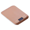 Stainless Steel Small Food Electronic Scale Kitchen Portable Baking Electronic Scale, Colour: 5kg/1g (Battery Model Rose Gold)