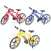 1:8 Scale Simulation Alloy Bicycle Model Mini Bicycle Toy Decoration(Mountain Bike-Blue)