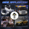26W 3000LM Car Motorcycle IP68 Waterproof Skull Style Spotlight(Silver)