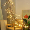 2.3m 144 LEDs Branch Rattan String Lights Wedding Home Decor Garland Lamps, Style: USB Always-on(Warm White)