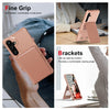 For Samsung Galaxy S25 5G Vertical Flip Card Bag Holder Leather Phone Case(Rose Gold)