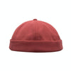 A36 Cartoon Coconut Tree Pattern Retro Hip Hop Without Eaves Sailor Hat Landlord Hat Skullcap, Size:One Size(Pink)