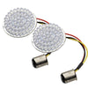 2 PCS Motorcycle LED Signal Steering Lamp For Dyna(White Red Light 1157 Without Lampshade)