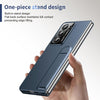 For Samsung Galaxy Z Fold5 Integrated Skin Feel Fold Holder Phone Case(Blue)