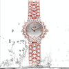 Gedi 52004 Ladies Quartz Diamond Bracelet Watch(Silver Shell Red Plate)