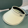 MENGLANDI Summer Outdoor Riding Anti-ultraviolet Sunshade Empty Top Hat, Size: Adjustable(D-200 Beige)