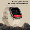 QX11 1.96 inch Color Screen Smart Watch Leather Strap Support Bluetooth Call(Black)
