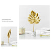 BJ1526 Leaf-shape Wrought Iron Ornament, Size: L (Feather)