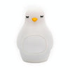 Creative Multifunctional Penguin Silicone Cute Beans Wake Children Sleeping LED Electronic Alarm Clock(Yellow Light)