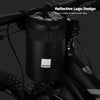 SAHOO 0.5L Bicycle Thermal Insulation Polyester Water Bottle Chartered Front Bag(Black)