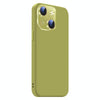 For iPhone 15 Nano Lens Cover Liquid Silicone Phone Case(Fruit Green)