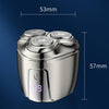 Mini Magnetic Head Shaver Smart LED Display Electric Shaver, Color: Orange
