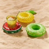 Inflatable Lemon Shaped Floating Drink Holder, Inflated Size: About 19 x 19cm