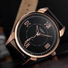 YAZOLE 424 Men Fashion Business PU Leather Band Quartz Wrist Watch, Luminous Points (White Dial + Brown Strap)