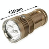 High Power LED Flashlight, 3 Mode, 3 CREE XM-L T6 LED, Luminous Flux: 2000lm, Length: 135mm