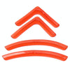 4 PCS/Set Universal Car Styling PVC Car Door Edge Anti Collision Sticker Door Anti-Rub Strips Car Door Scratch Protector(Orange)
