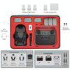 For DJI Mini 4 Pro STARTRC Drone Kit Waterproof ABS Suitcase Storage Box(Black Red)