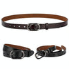 ZK--052 Soft and Wear-resistant Fine Cowhide Belt with Pin Buckle, Length: 105cm(Camel)