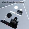 CO9 15W 5 in 1 Multifunctional Wireless Charger Bedside Clock Lamp(Black)